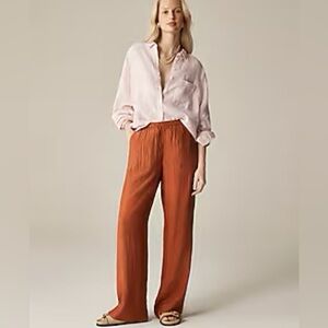 J. Crew Brown Wide Leg Pants High-Rise